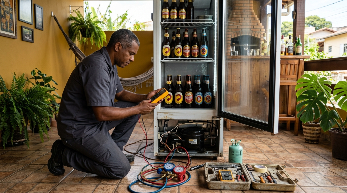 Conserto de placa eletrônica de cervejeira em Governador Valadares‑MG